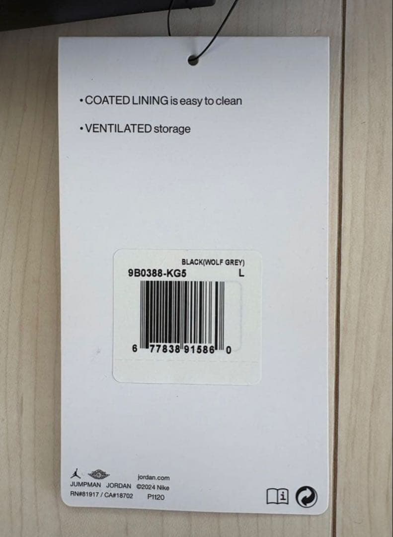 新品　Nike Jordan ナイキ ジョーダン シューズバッグ　３点セット