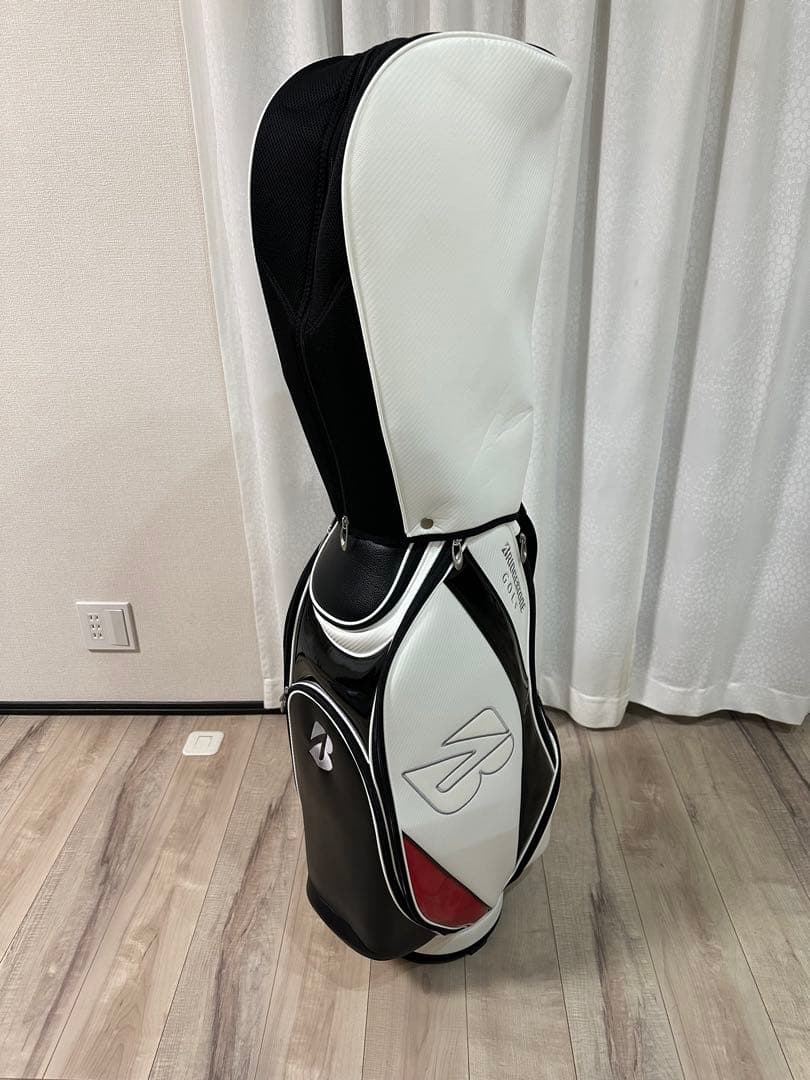 ★ブリジストン★キャディバック★白黒合皮★美品