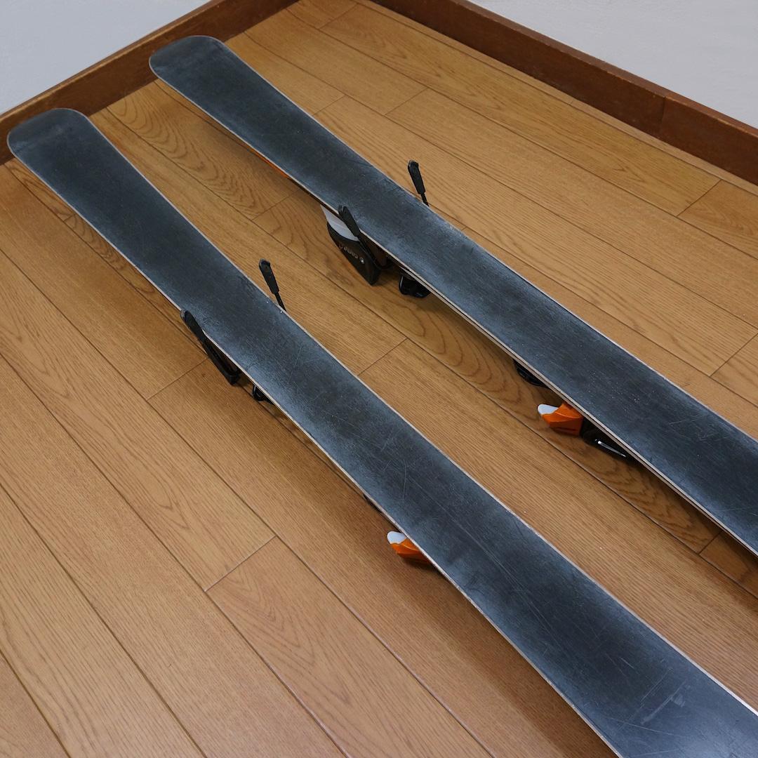 メンテ済 120cm 靴22cm ROSSIGNOL カービングスキーセット