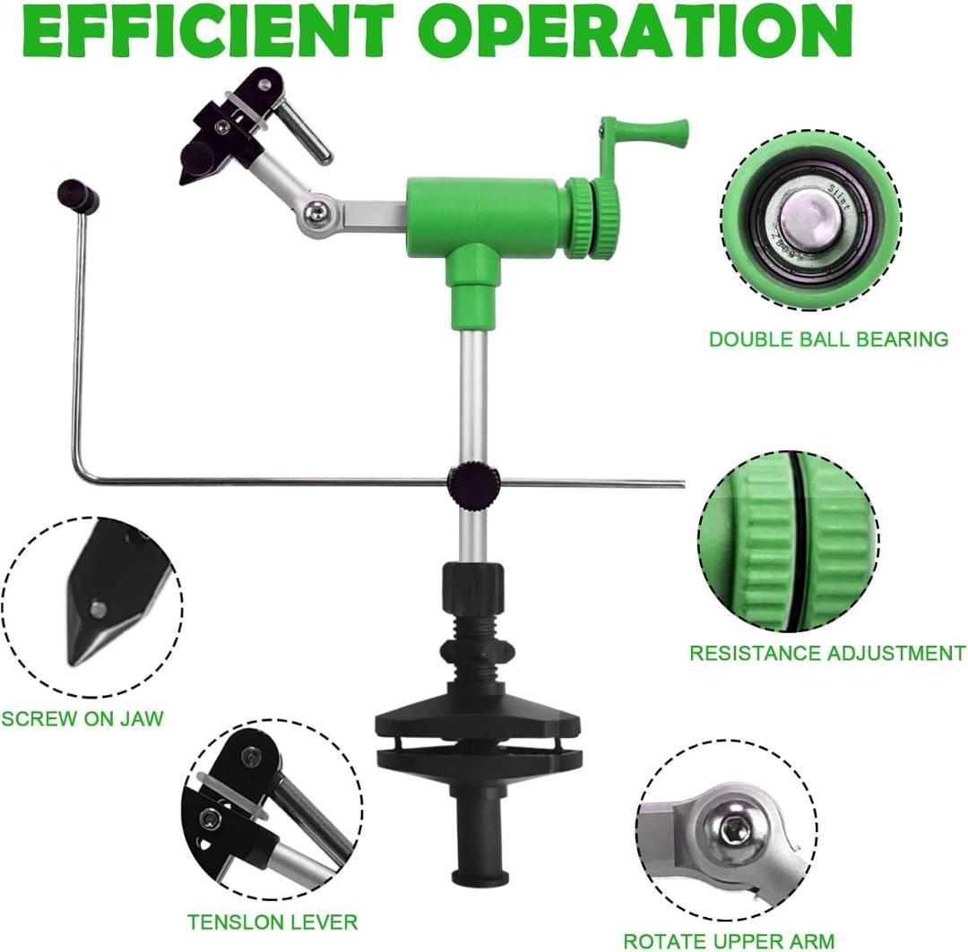 ★新品NEW！★水平ロータリーバイス★360°ベアリング回転★ボビンクレードル付