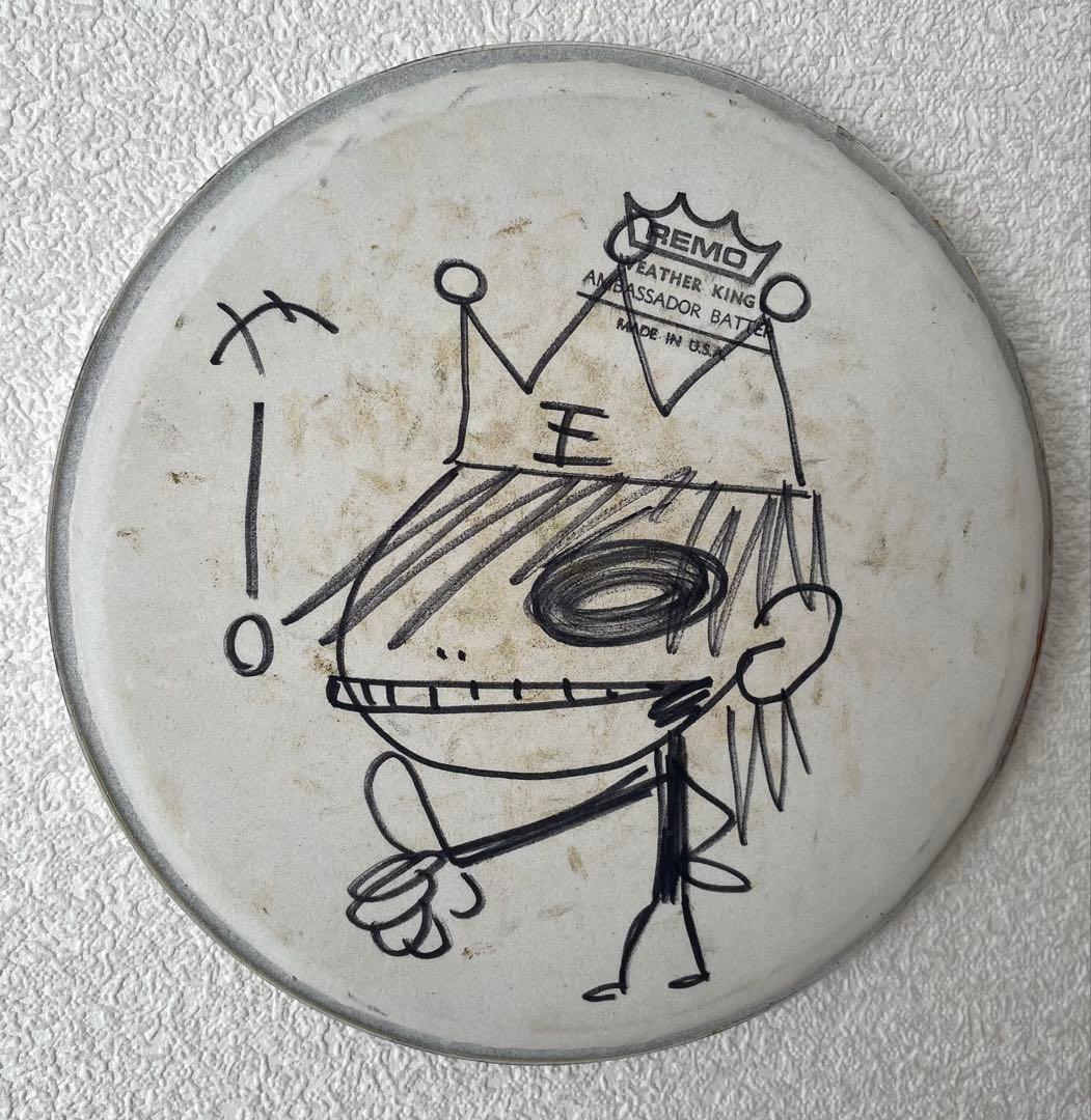 MUCC ムック メンバー全員サイン入り SATOち本人使用ドラムヘッド