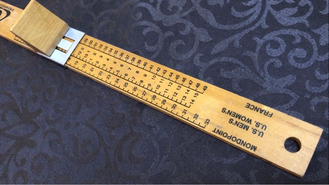 激レア 90s BURTON ブーツサイズ・サイジングガイド スライド式