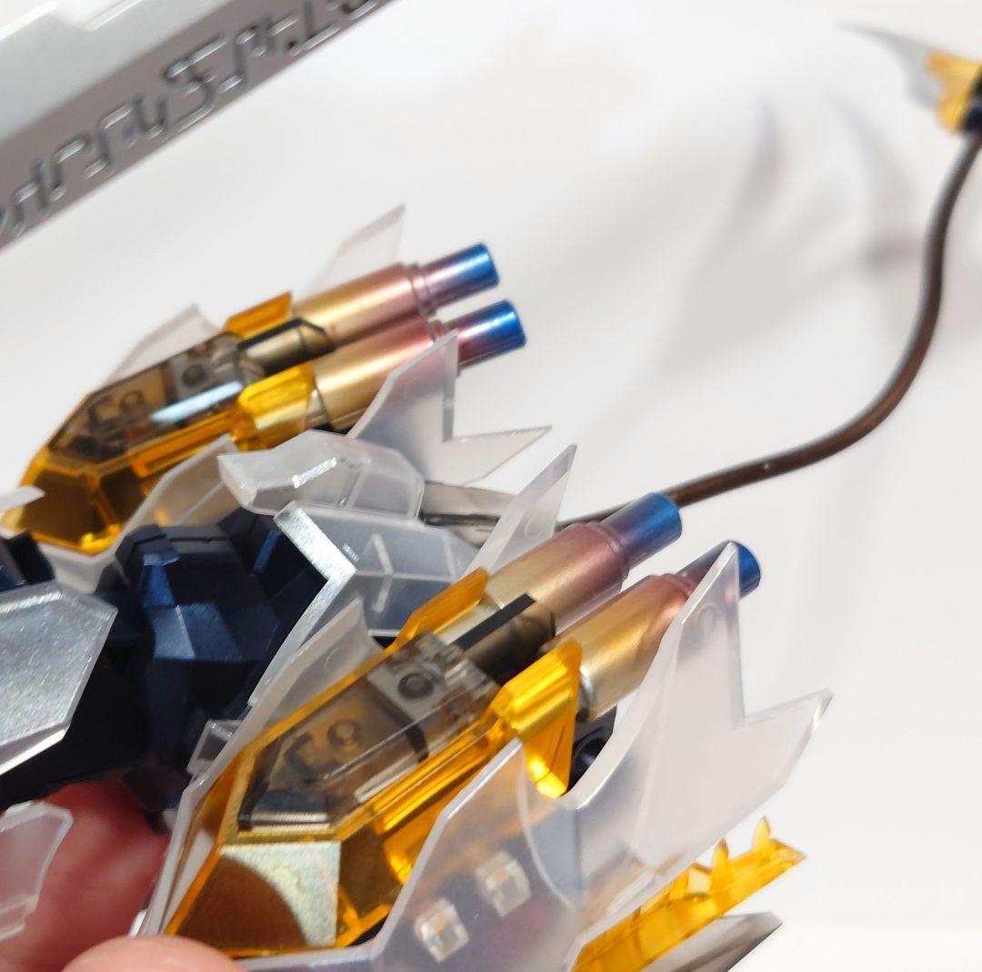 ゾイド　もどき　ムゲンライガー クリアver.電飾付パール塗装　グロス仕上げ