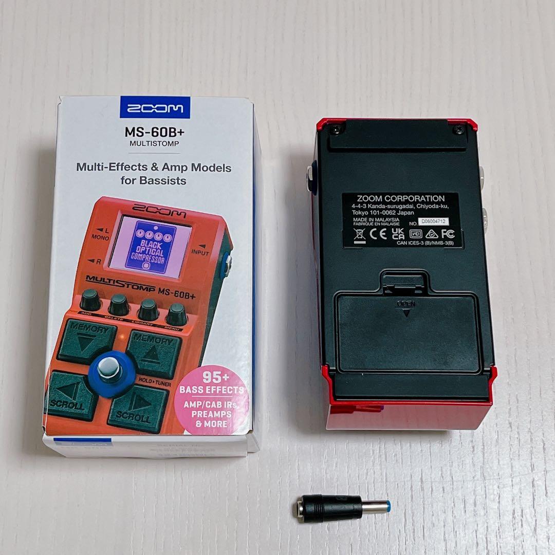 zoom ms-60b+ マルチエフェクター+アダプター