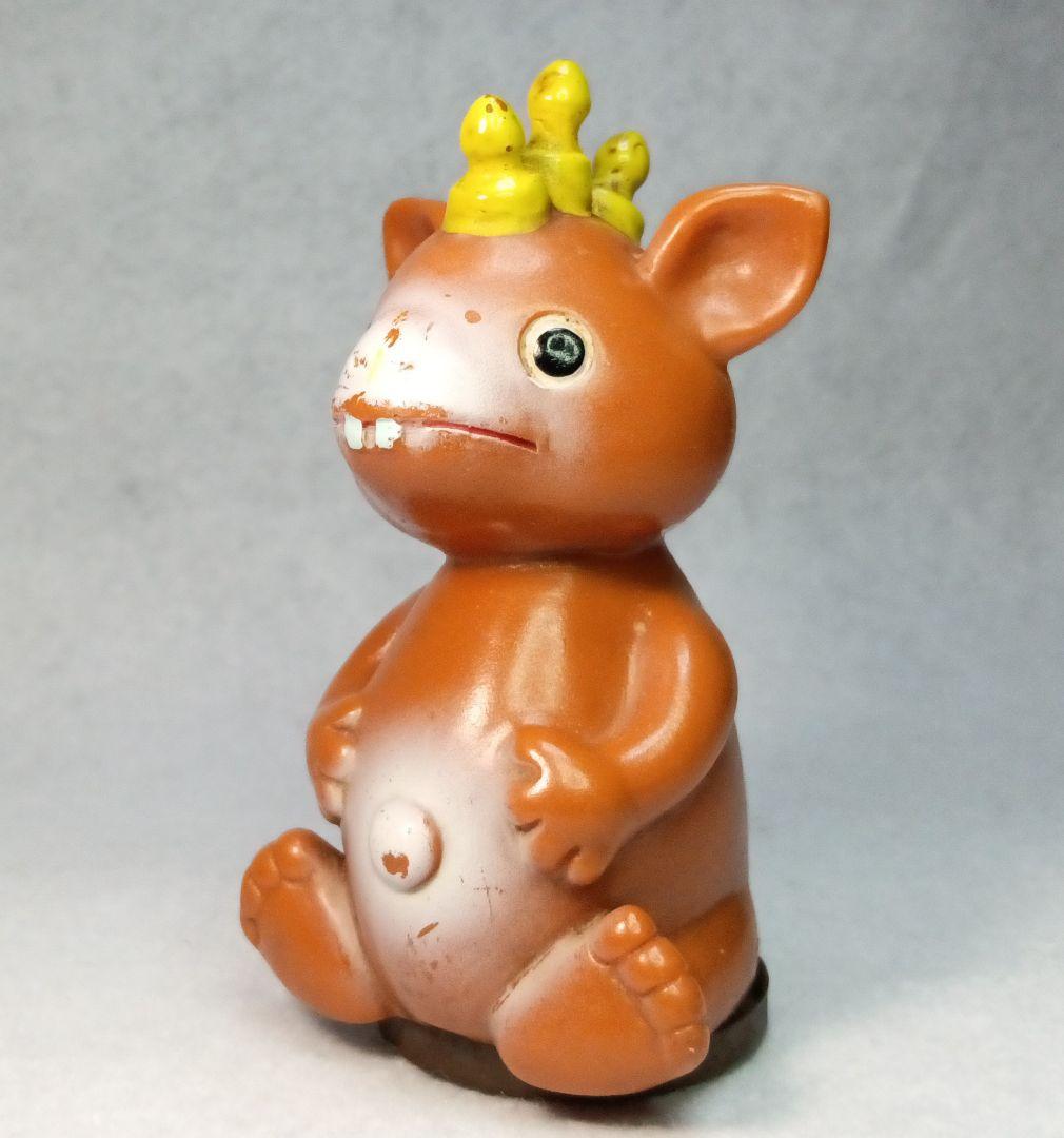 マルサン 快獣ブースカ 丸美屋 あじかつを ノベルティ版 ゼンマイ 怪獣 ソフビ