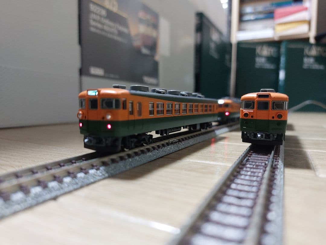 TOMIX 98221 国鉄167系冷改基本4両+98222増結4両(完品)