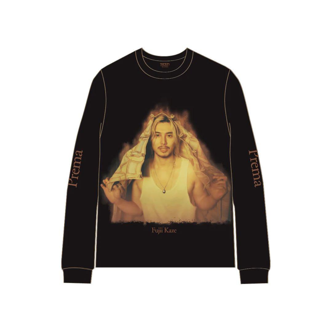 藤井風 Long Sleeve T-Shirt (Black Prema)