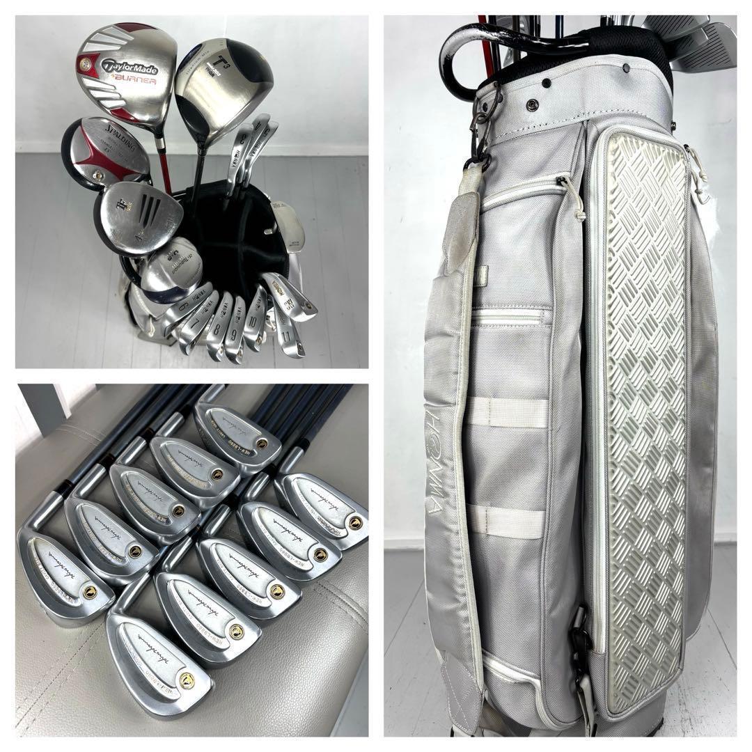 本格派 メンズゴルフクラブ 16本 フルセット HONMA テーラーメイド