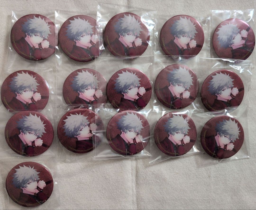 うたプリ蘭丸CR缶バッジ16点まとめ売り