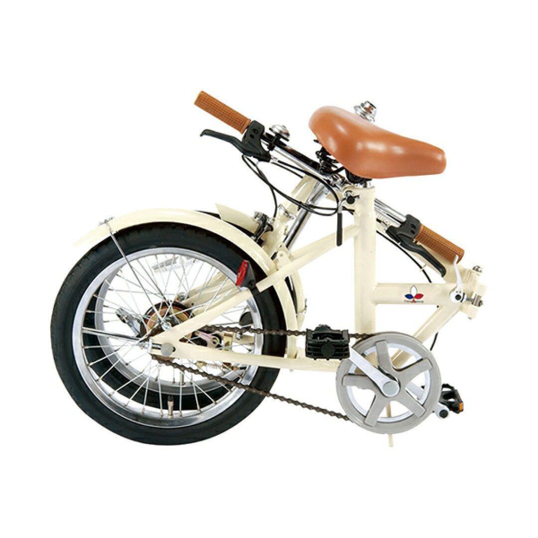 【新品未使用】シンプルスタイルKCD SS-H16 折りたたみ自転車 アイボリー