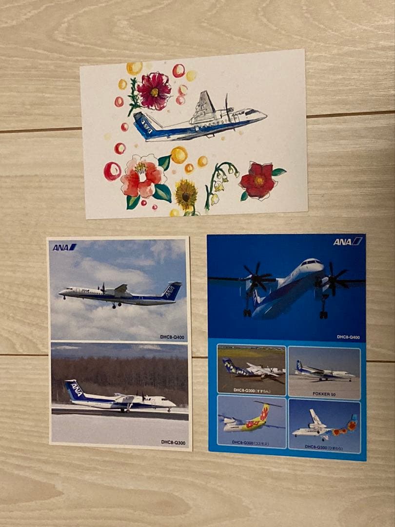 A-net DHC-8-300 つばき JA801K 1:200 モデルプレーン