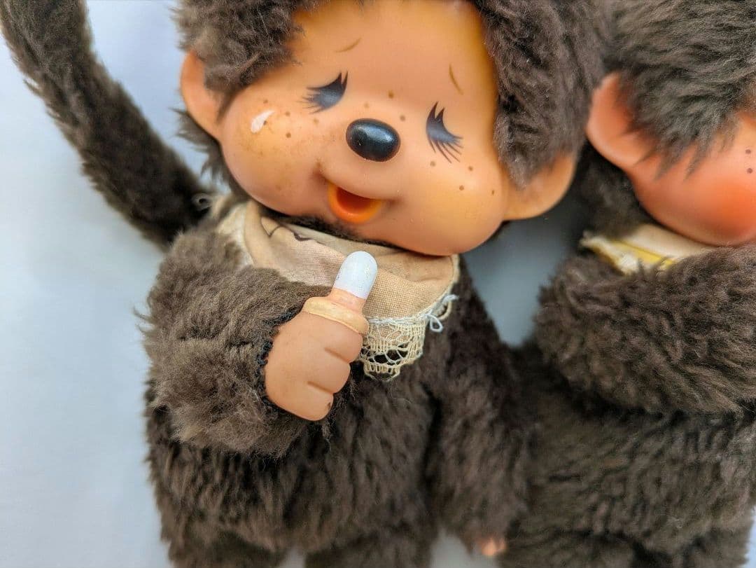 昭和レトロ 初代 ふた子のモンチッチ 当時物 1970年代 セキグチ ブルーアイ