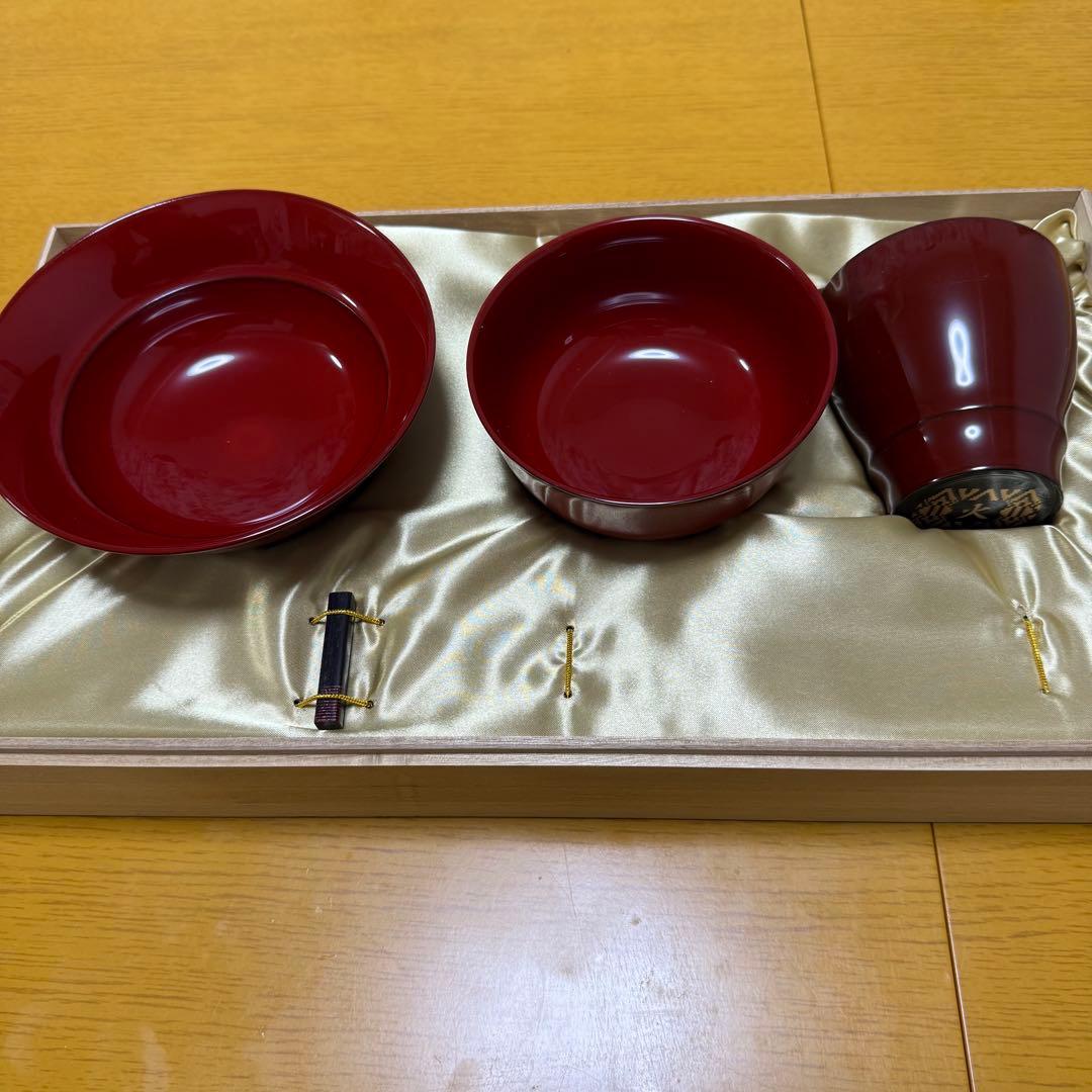 【陰陽五行漆器】火性（赤）の食器セット