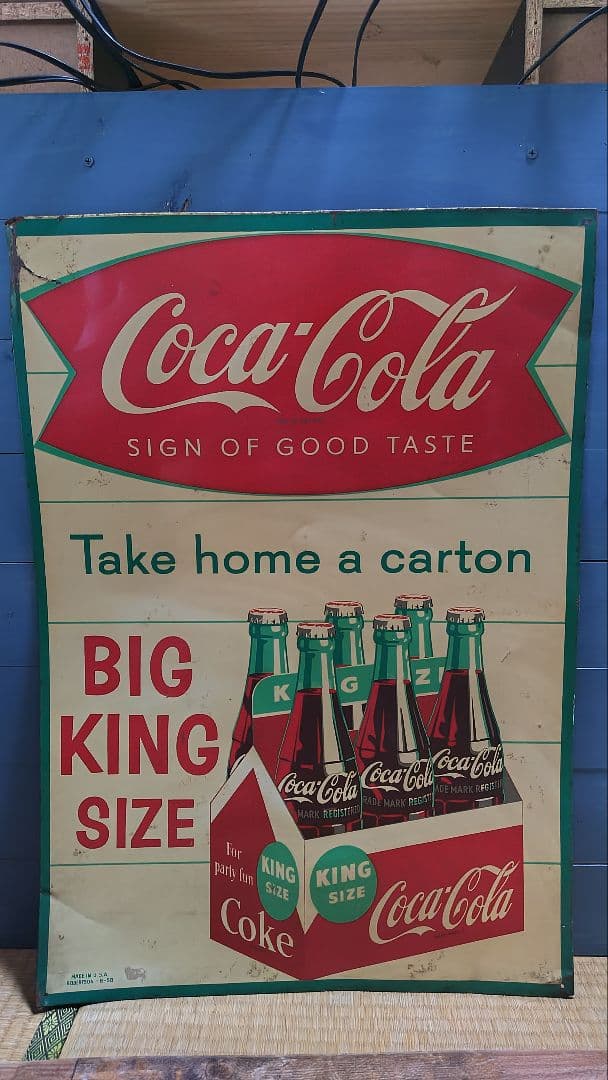 【激レア／ヴィンテージ】Coca-Cola コカ・コーラ 看板