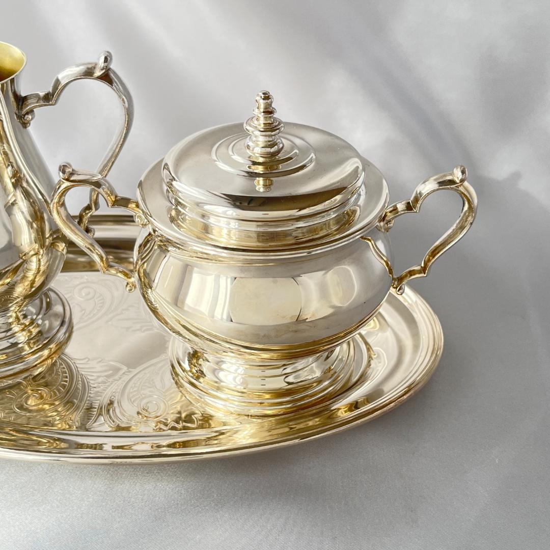 【ONEIDA】ミルクジャグ / シュガーボウル / トレー【シルバープレート】