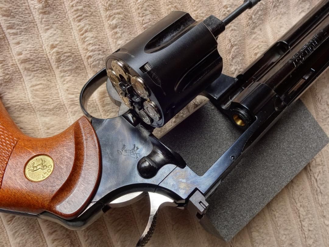 タナカ コルトパイソン スチールフィニッシュ ガスリボルバー ASGK検定品