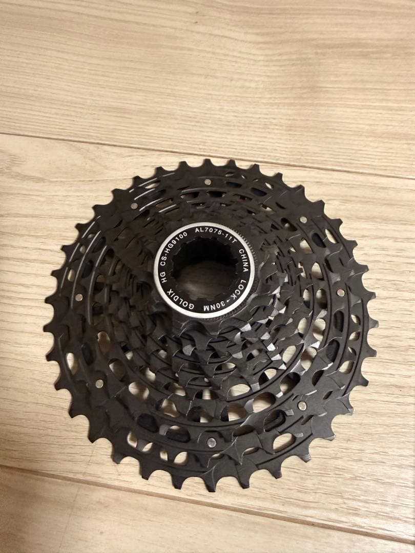 GOLDIX 超軽量12速カセットスプロケット 221g 11-36T