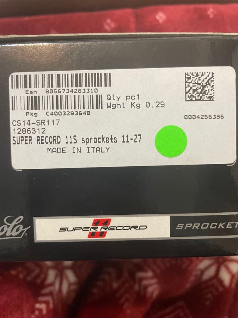 T*O様 Campagnolo Super Record 11s Sprocke