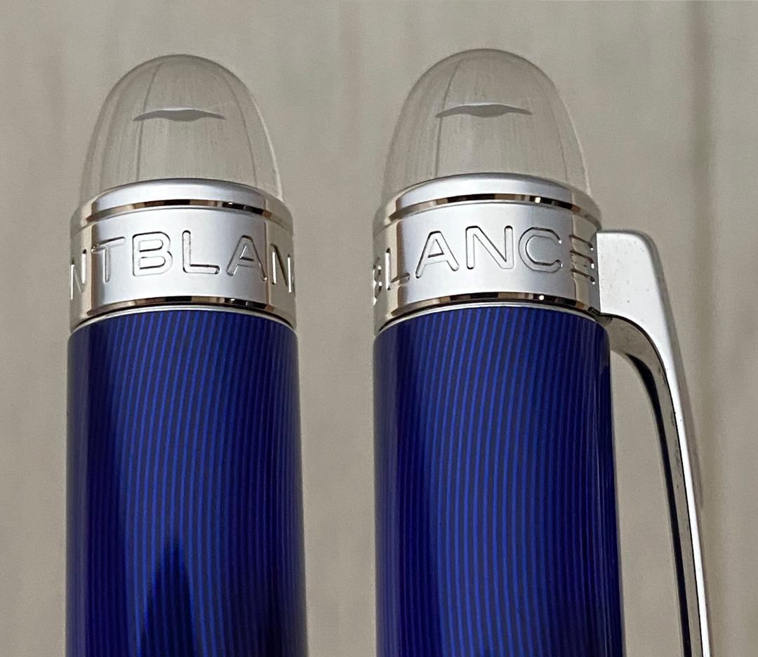 希少 美品 モンブラン スターウォーカー クールブルー ボールペン 新品リフィル