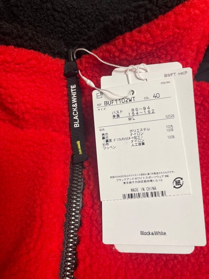 Black & White レディース　フリースジャケット