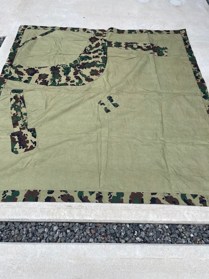 【美品】ルーマニア軍 アメーバカモ 軍物 軍幕 ミリタリー