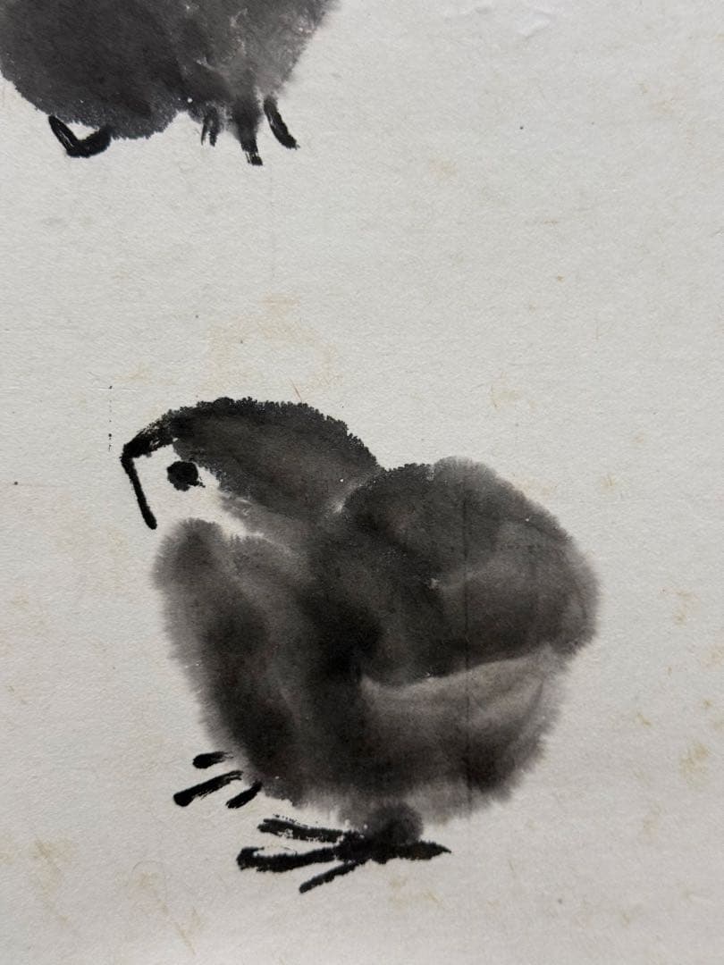 斉白石の「牽牛花図」