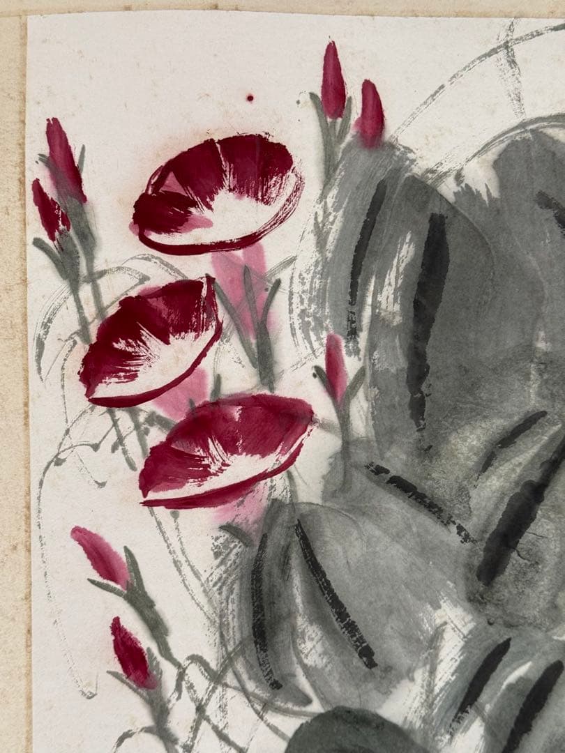 斉白石の「牽牛花図」