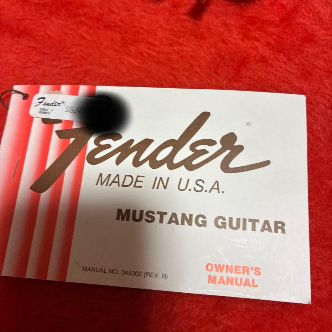 Fender USA MUSTANG 1978 オーナーズマニュアル