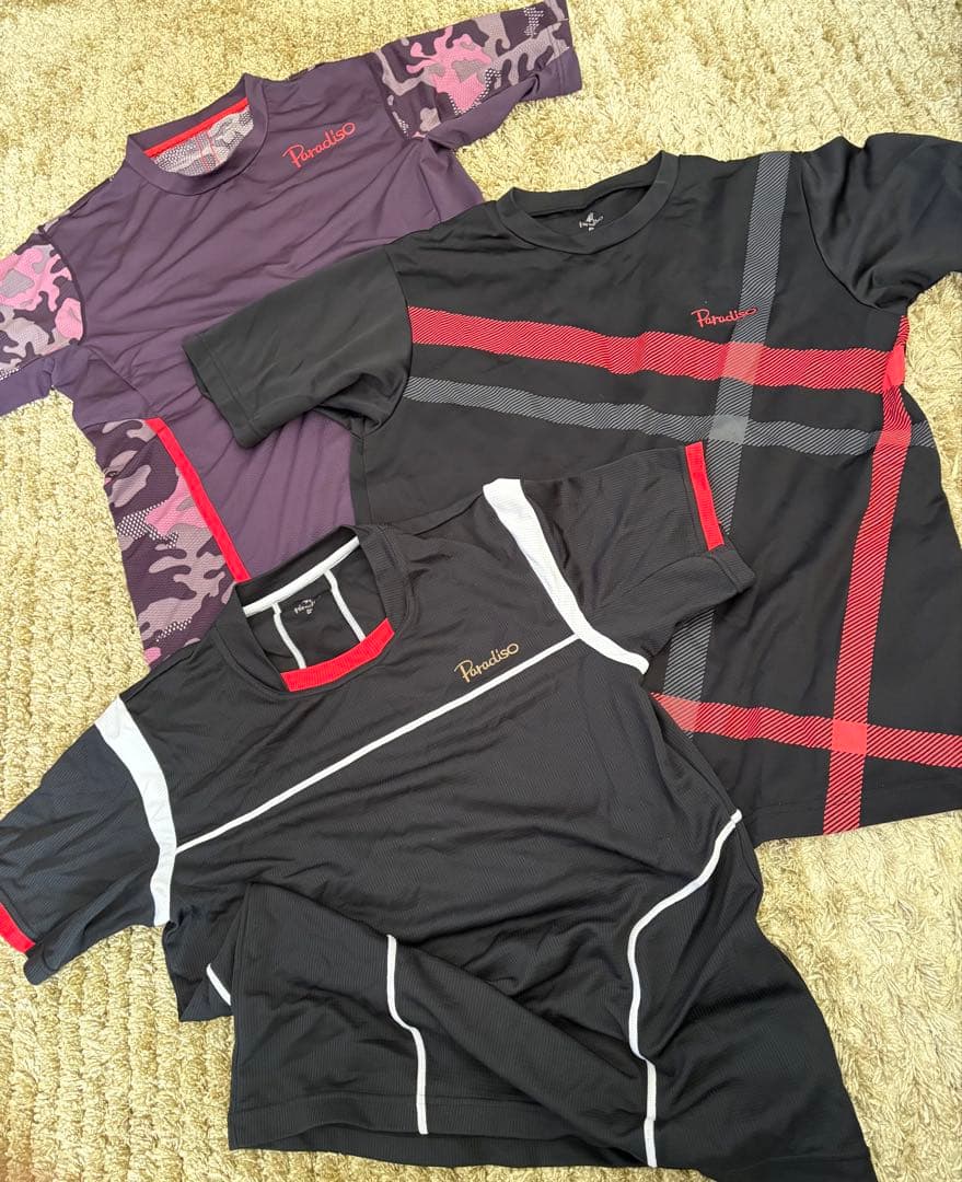 テニスウェア メンズ 3枚 Paradiso