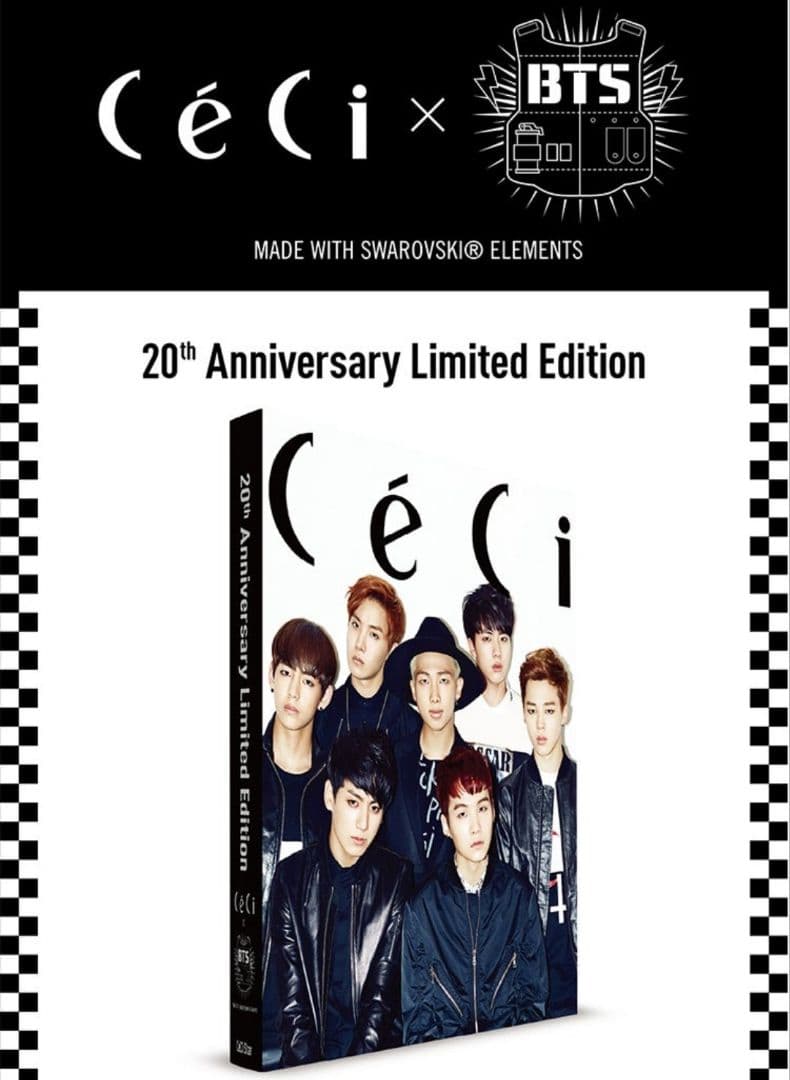 【BTS】CeCi x BTS 20周年記念 ブレスレット 限定 スワロフスキー