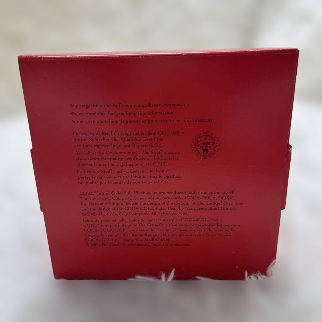 未使用品　 シュタイフ　Steiff　 コカコーラベア　箱付き