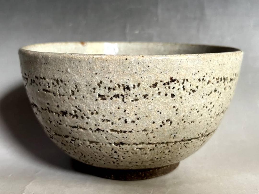 茶碗■古い楽茶碗 鼠釉 お茶道具 抹茶碗 古京焼 古美術 時代物 骨董品■