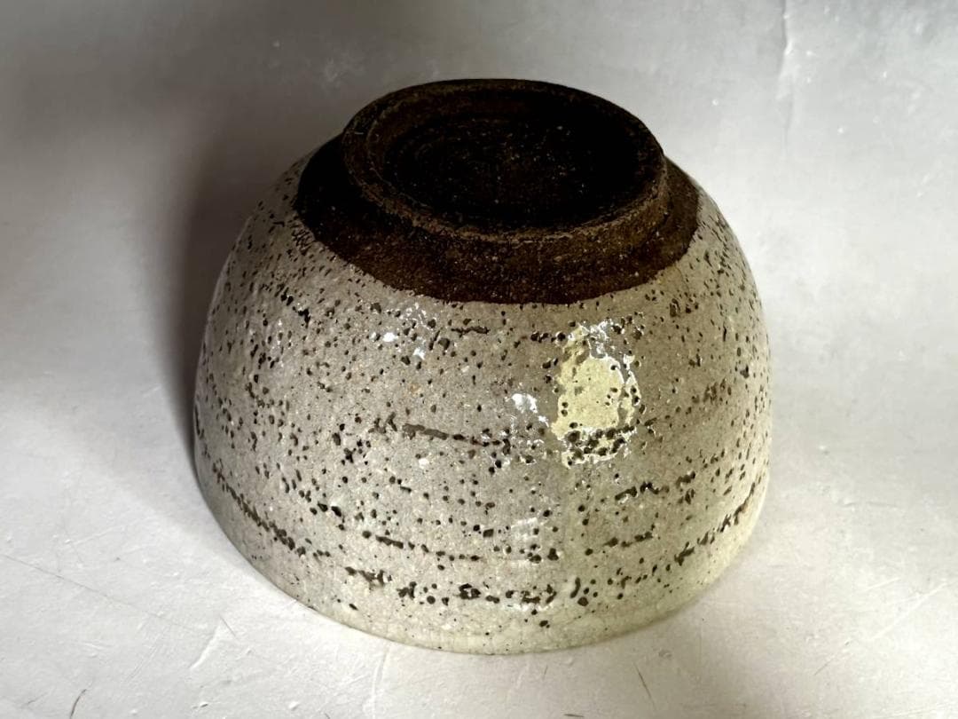 茶碗■古い楽茶碗 鼠釉 お茶道具 抹茶碗 古京焼 古美術 時代物 骨董品■