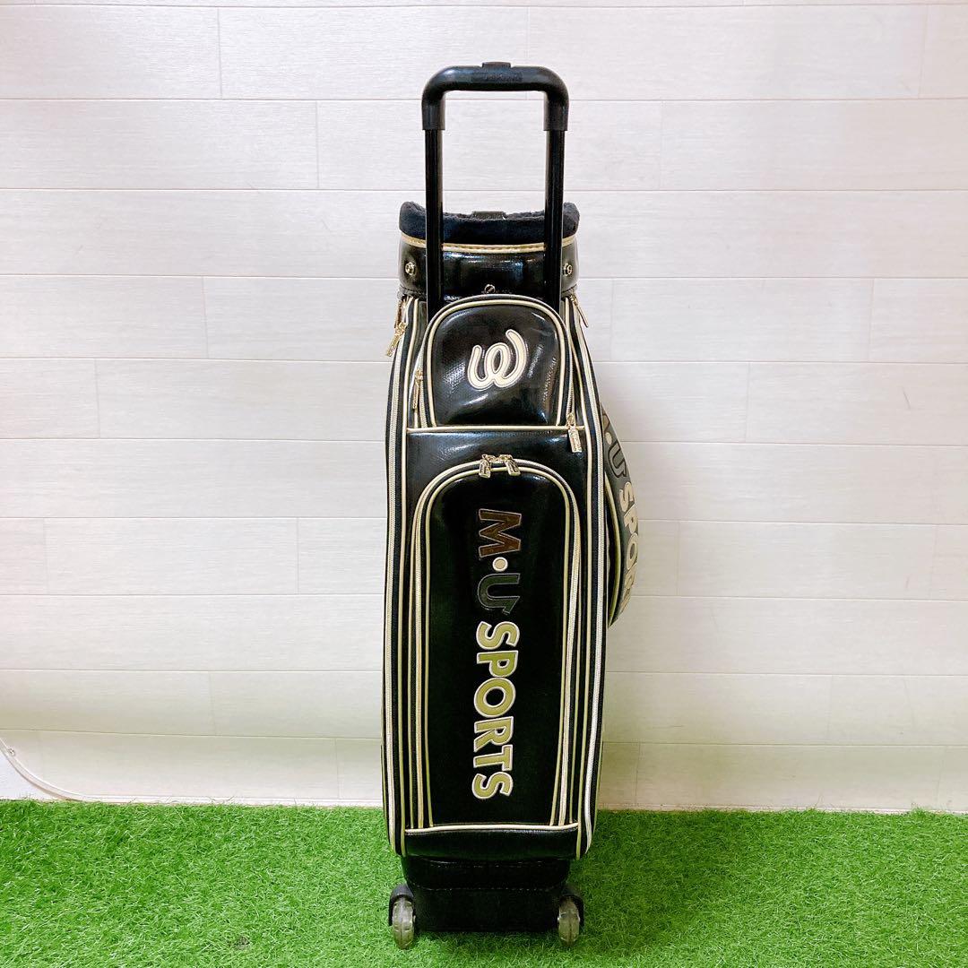 5.エムユースポーツ　ゴルフクラブケース　キャディーバッグ　2輪キャスター