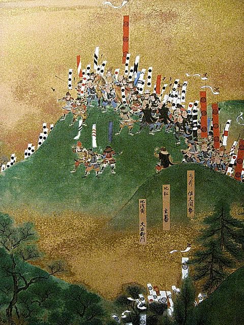 #希少 #レア #NHK #賤ヶ岳合戦図屏風 #複製画 #一隻 #大河鎧兜日本刀