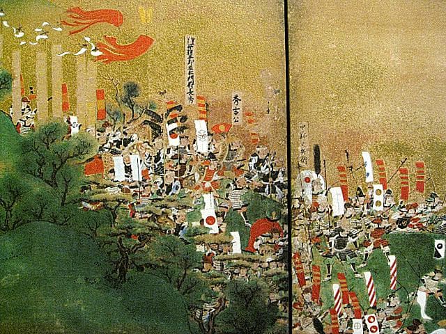 #希少 #レア #NHK #賤ヶ岳合戦図屏風 #複製画 #一隻 #大河鎧兜日本刀