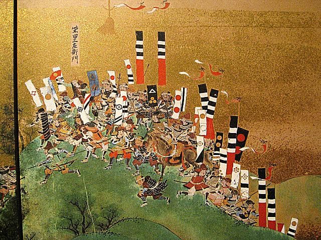 #希少 #レア #NHK #賤ヶ岳合戦図屏風 #複製画 #一隻 #大河鎧兜日本刀