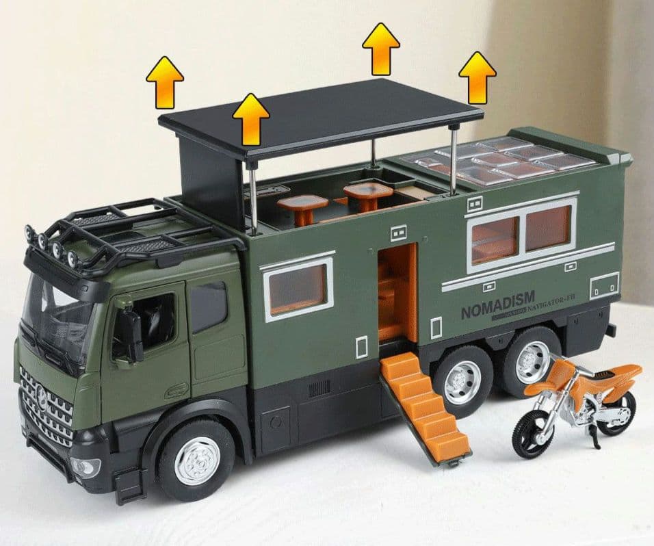 希少 1/18 大型メルセデスベンツ キャンピングカー ノマディック グレー