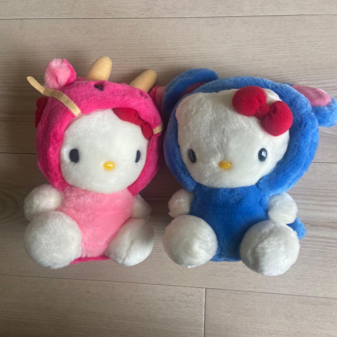 サンリオ　ハローキティぬいぐるみ 6体セット　平成レトロ　当時物　マスコットレア