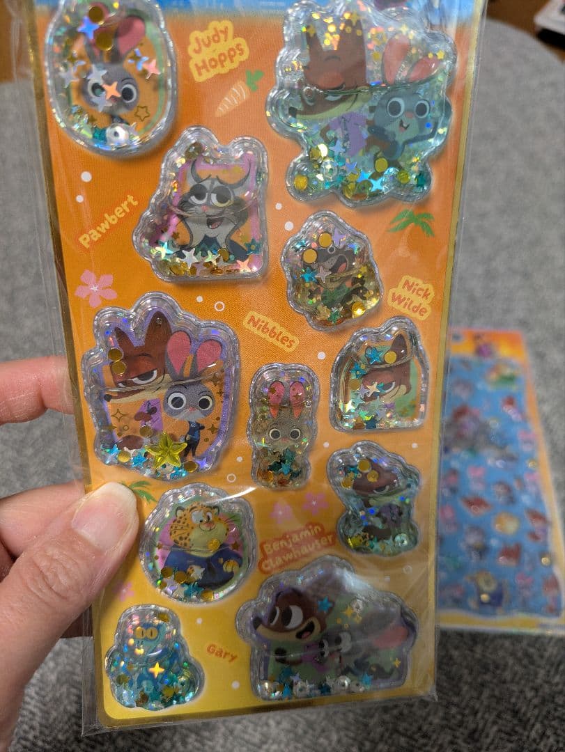 【正規品】ズートピア2 プチドロップ、ウォーターシール 4枚セット
