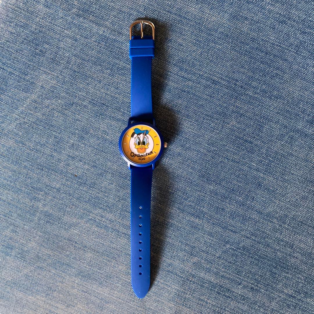 ディズニー　ドナルド90周年 腕時計　グーフィー　フィギュア　セット