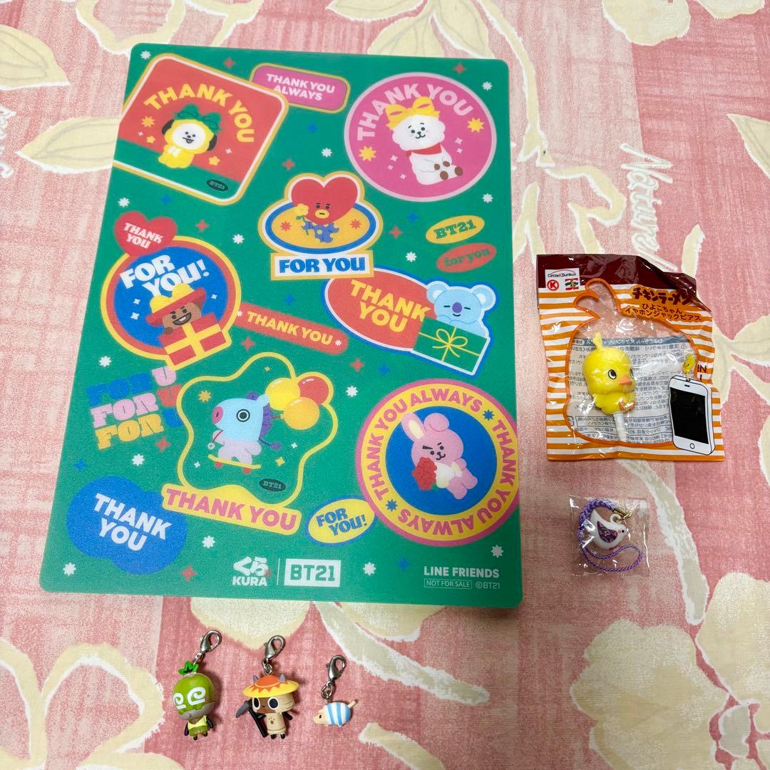 6点【鶴岡八幡宮 根付】下敷【モンスターハンター ◆チャーム】ひよこちゃん