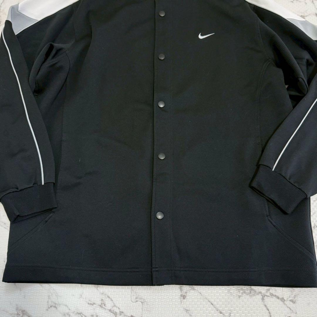 美品 NIKE セットアップ XL 黒白 ジャージ　ナイキ 上下　フラップボタン