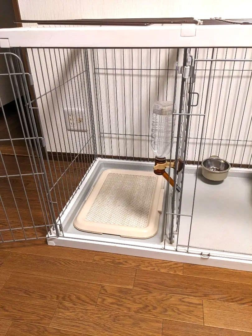 【犬用ケージ☆屋根付き】 ペティオドックルームサークルワイド☆トイレスペース分離