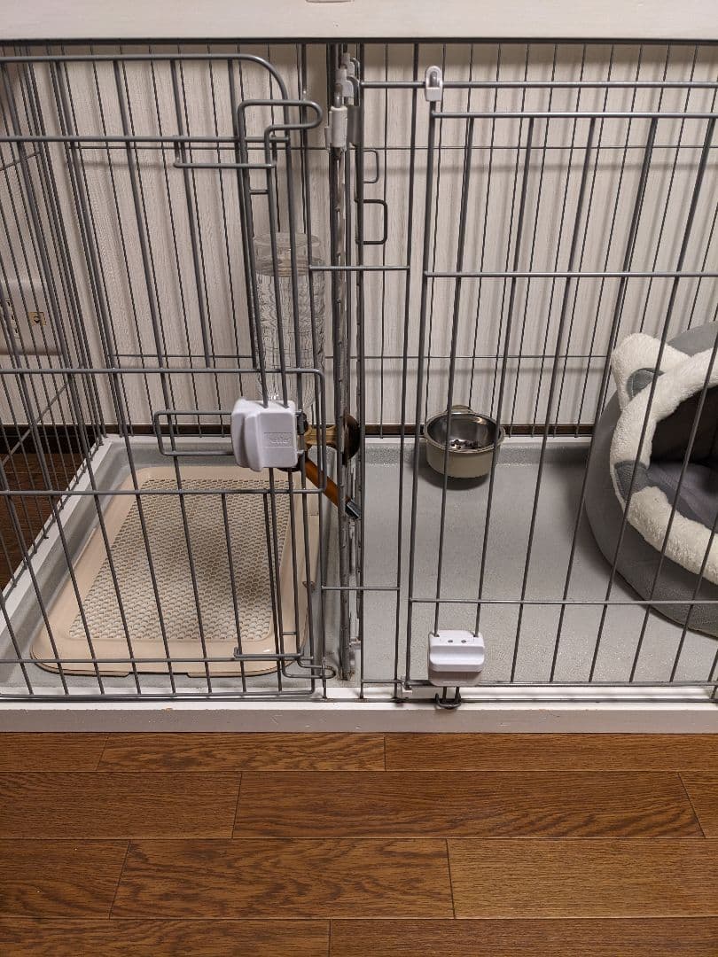 【犬用ケージ☆屋根付き】 ペティオドックルームサークルワイド☆トイレスペース分離