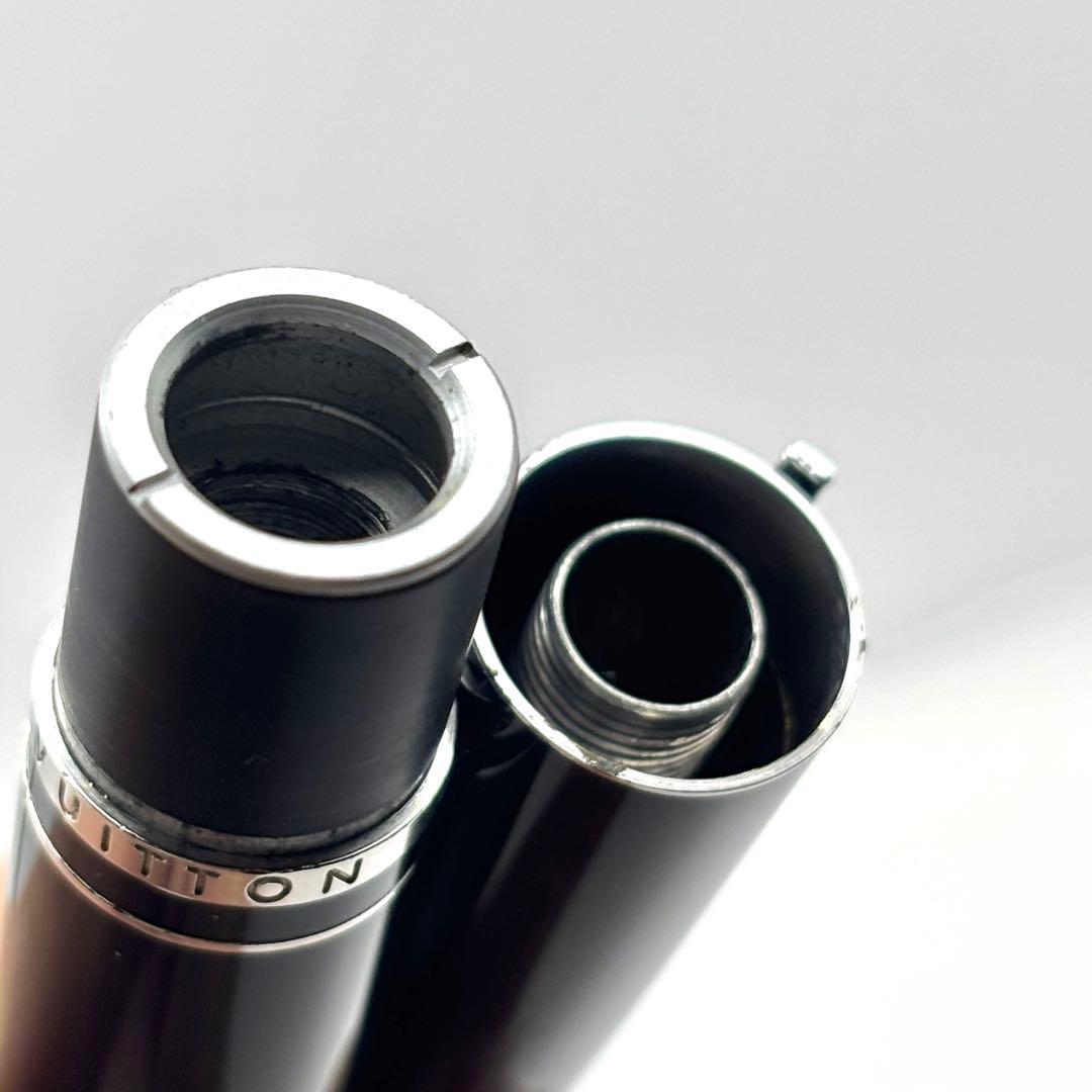 【美品】ルイヴィトン ドック ダブルラッカー ツイスト式 ブラック ボールペン