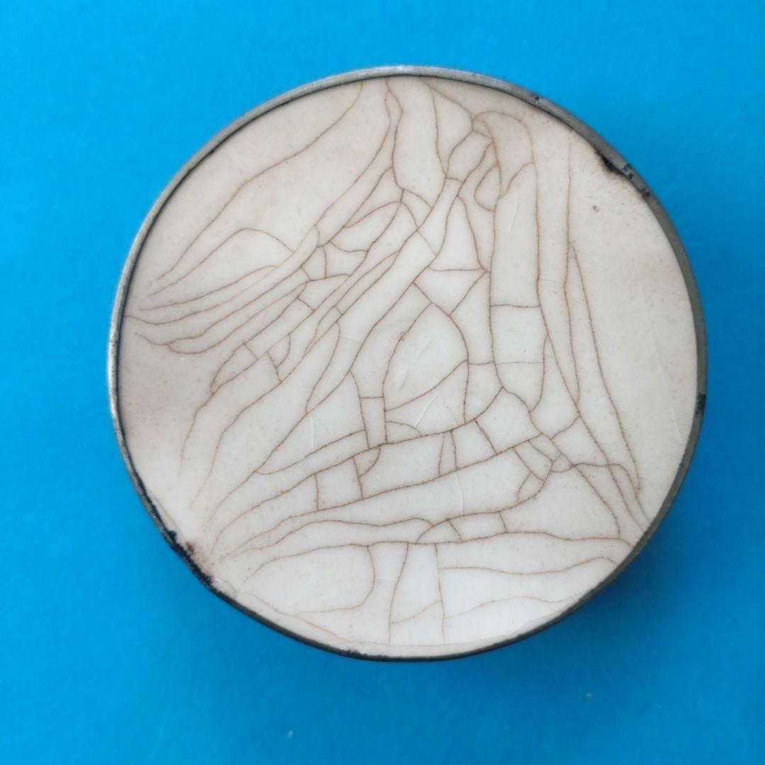 大正〜昭和初期　ガラスコースター　マジョリカタイル　アンティーク　5個セット