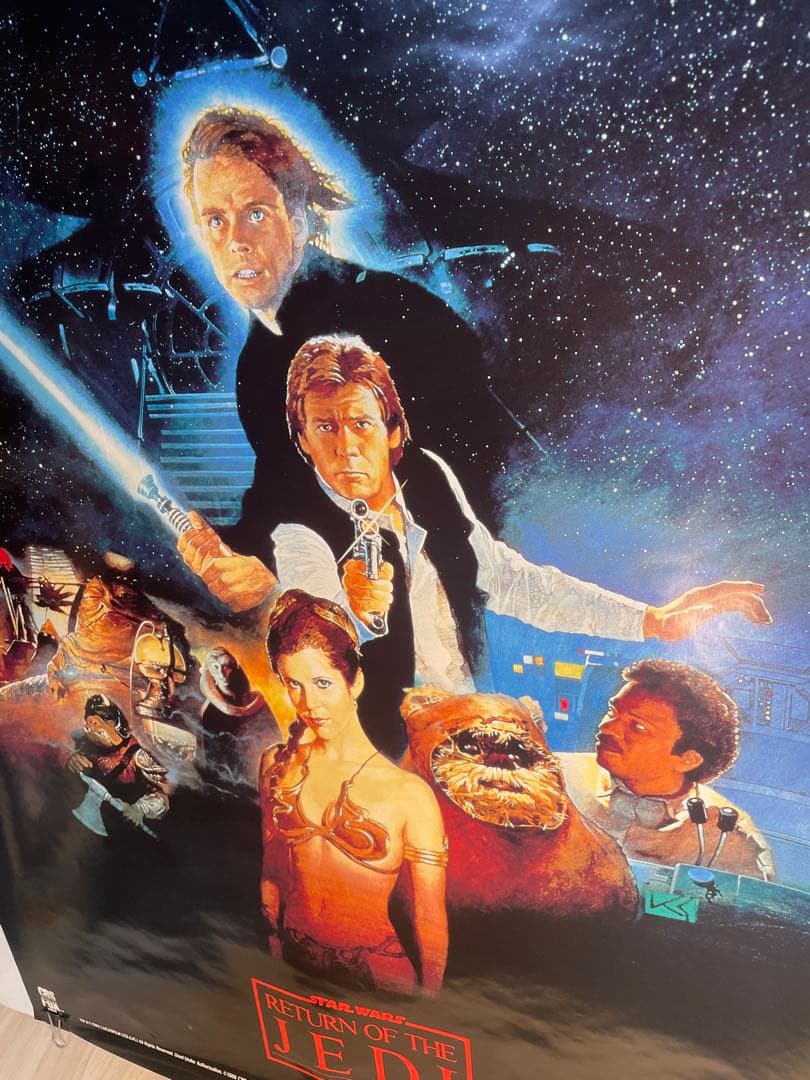 スターウォーズ ジェダイの帰還 VHD 販促ポスター 1986年製