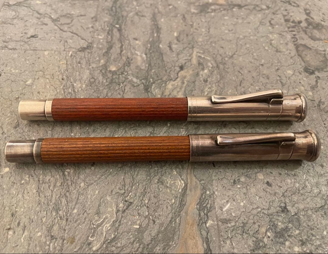 ファーバーカステル 万年筆 クラシック ペルナンブコ シルバーコーティング M