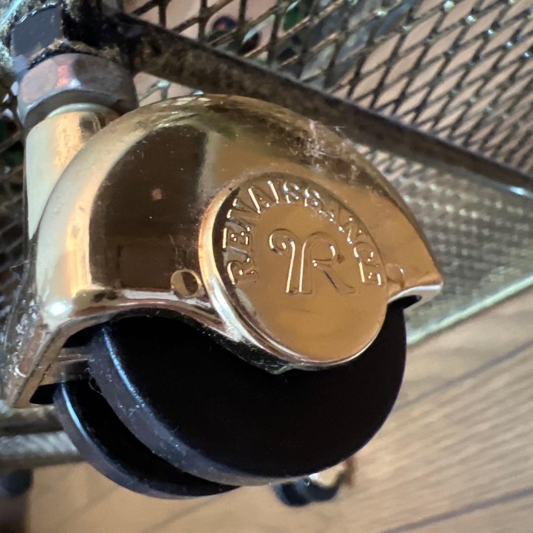 ルネサンス ガラステーブル ゴールド バラ ヴィンテージ アンティーク